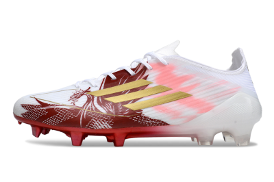 Adidas F50 Elite FG Firm Ground Soccer Cleats - White/Red/Gold