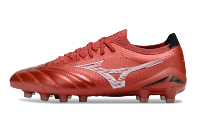 Mizuno Morelia Neo 4 FG Firm Ground Soccer Cleats - Red/White/Black