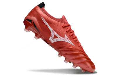 Mizuno Morelia Neo 4 FG Firm Ground Soccer Cleats - Red/White/Black