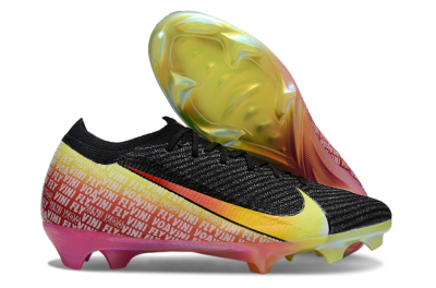 Nike Air Zoom Mercurial Vapor 16 Elite FG Firm Ground Soccer Cleats - Black/Red/Yellow