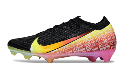Nike Air Zoom Mercurial Vapor 16 Elite FG Firm Ground Soccer Cleats - Black/Red/Yellow