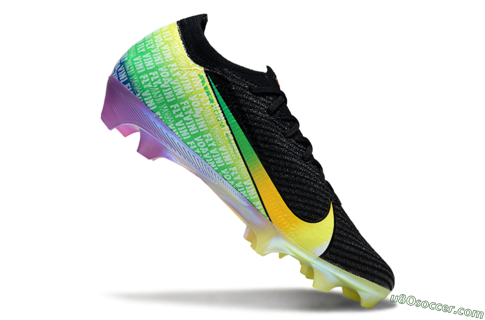 Nike Air Zoom Mercurial Vapor 16 Elite FG Firm Ground Soccer Cleats - Black/Red/Yellow 4