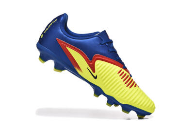 Nike Phantom 6 Elite Low FG Firm Ground Soccer Cleats - Yellow/Blue/Gold
