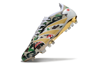 Adidas Predator 25 Elite FG Firm Ground Soccer Cleats - Camo/White/Gold