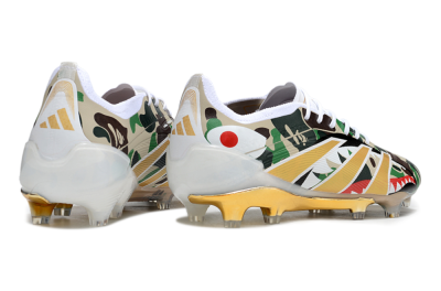 Adidas Predator 25 Elite FG Firm Ground Soccer Cleats - Camo/White/Gold