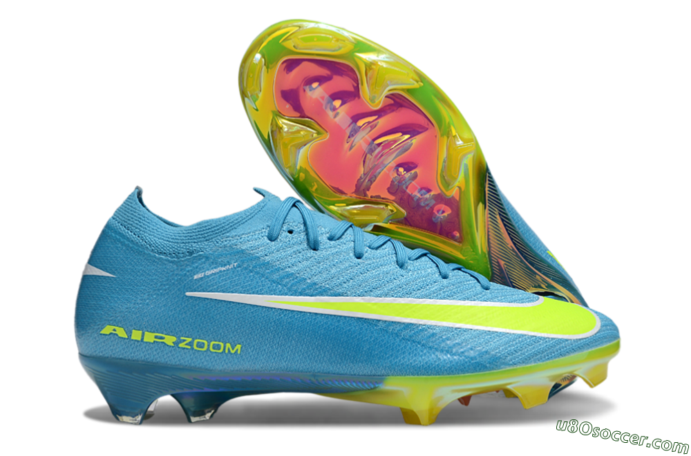 Nike Air Zoom Mercurial Vapor 16 Elite FG Firm Ground Soccer Cleats - Blue/Yellow/White 1