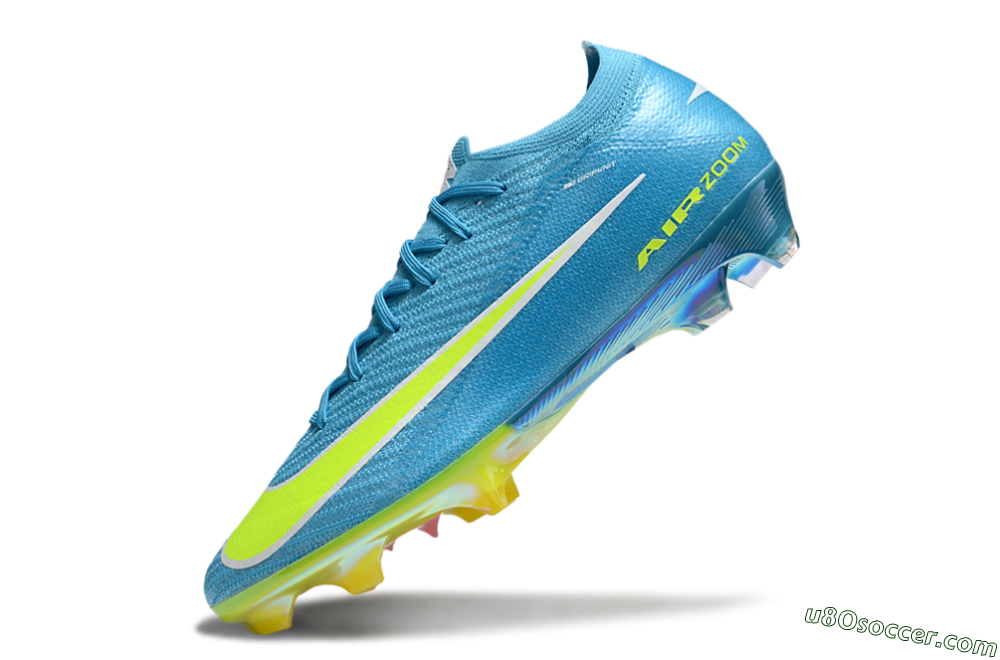 Nike Air Zoom Mercurial Vapor 16 Elite FG Firm Ground Soccer Cleats - Blue/Yellow/White 5