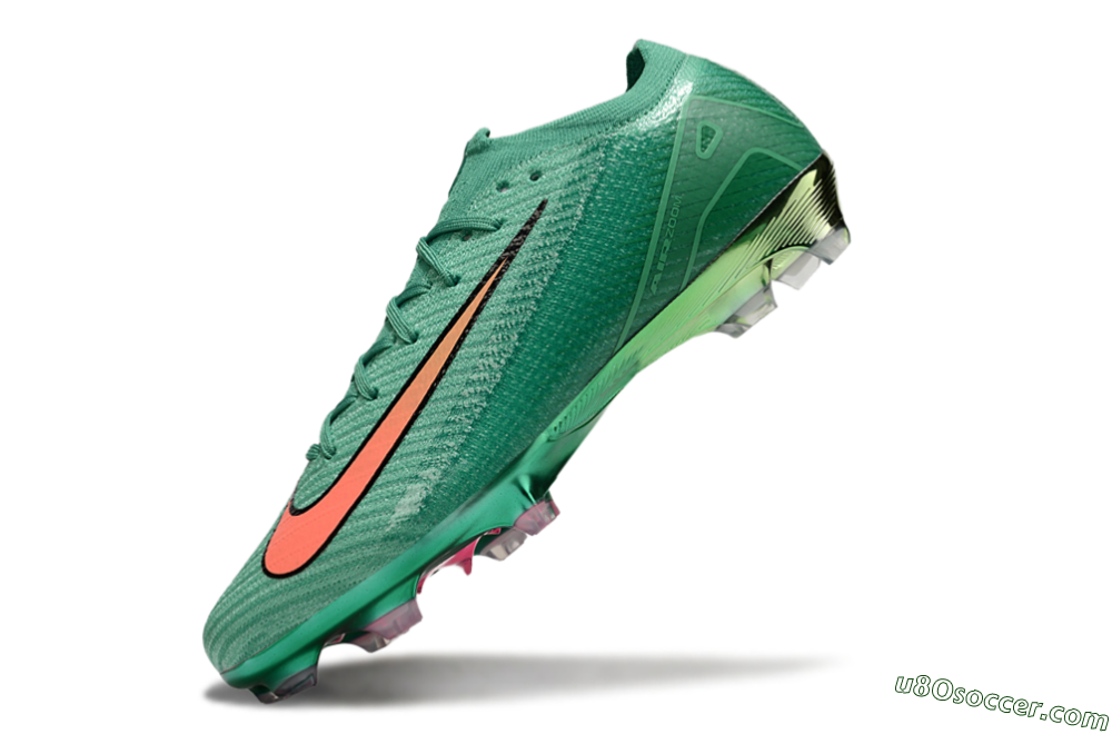 Nike Air Zoom Mercurial Vapor 15 Elite FG Firm Ground Soccer Cleats - Green/Black/Red 5