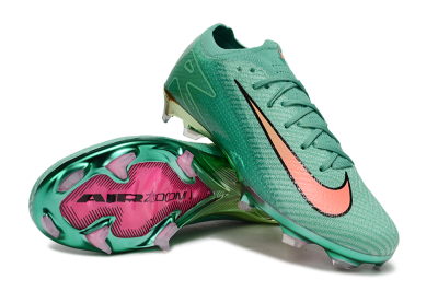 Nike Air Zoom Mercurial Vapor 15 Elite FG Firm Ground Soccer Cleats - Green/Black/Red