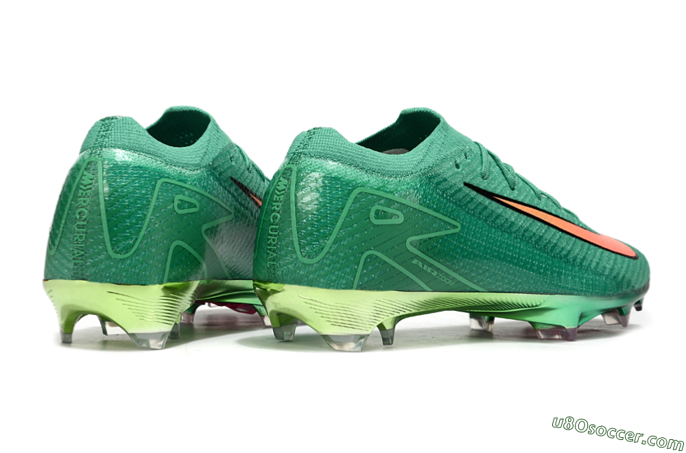 Nike Air Zoom Mercurial Vapor 15 Elite FG Firm Ground Soccer Cleats - Green/Black/Red 6