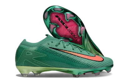 Nike Air Zoom Mercurial Vapor 15 Elite FG Firm Ground Soccer Cleats - Green/Black/Red