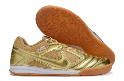 Supreme x Nike SB Gato IC Indoor & Futsal Soccer Shoes - Gold/White/Brown