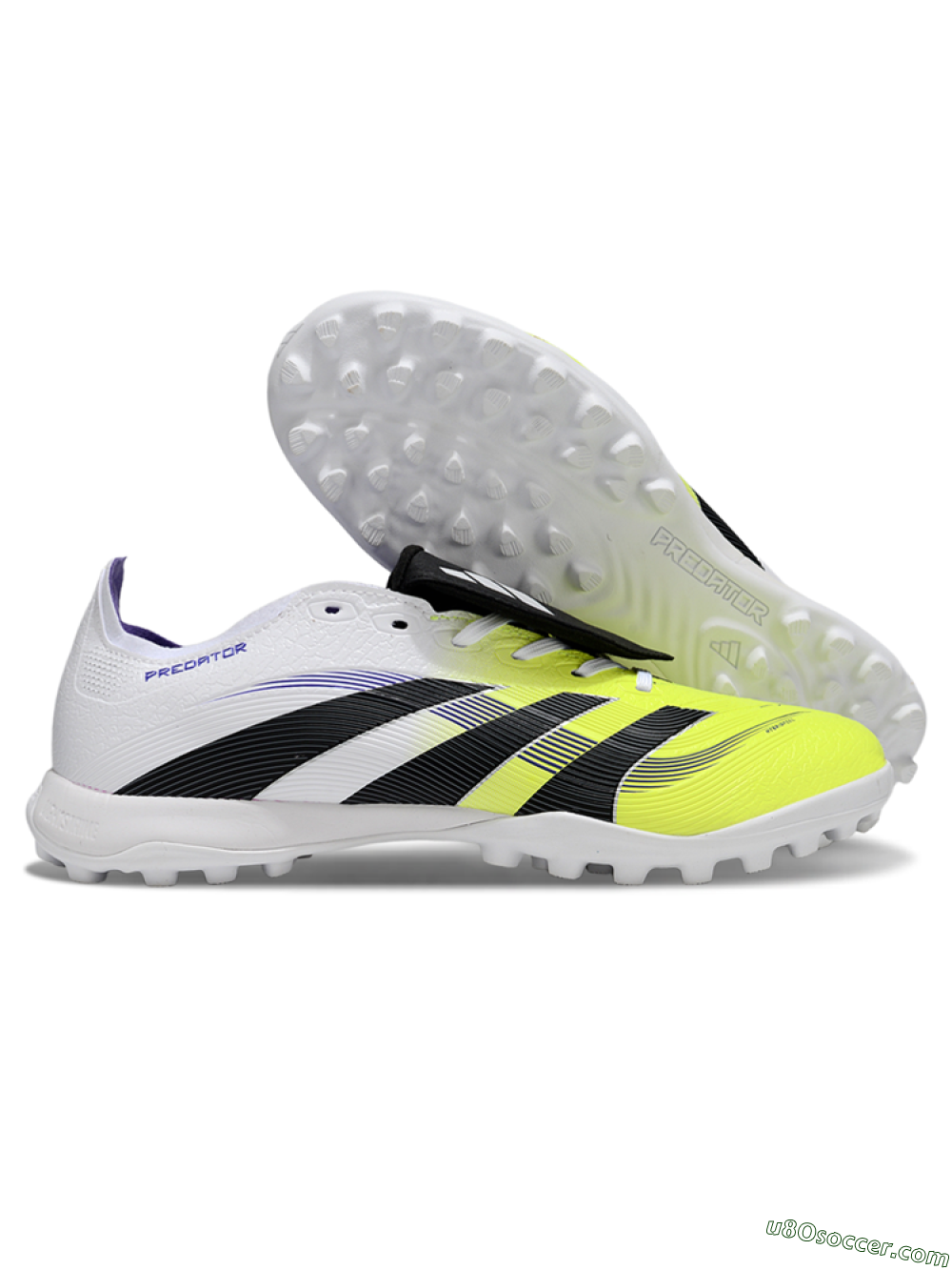 Adidas Predator 25 Elite Foldover Tongue TF Artificial Turf Soccer Shoes - Yellow/Black/White 1