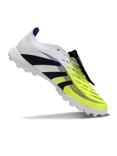 Adidas Predator 25 Elite Foldover Tongue TF Artificial Turf Soccer Shoes - Yellow/Black/White