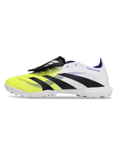 Adidas Predator 25 Elite Foldover Tongue TF Artificial Turf Soccer Shoes - Yellow/Black/White