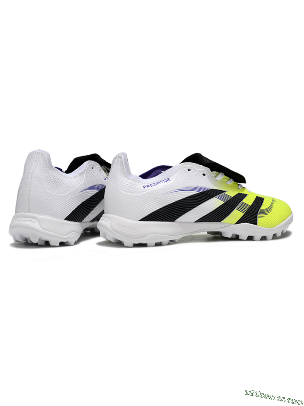 Adidas Predator 25 Elite Foldover Tongue TF Artificial Turf Soccer Shoes - Yellow/Black/White 6