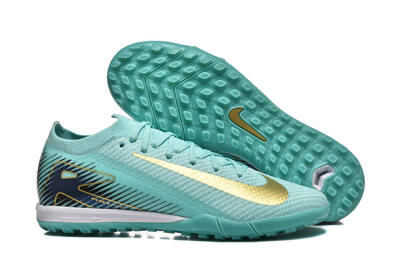 Nike Air Zoom Mercurial Vapor 16 Elite TF Artificial Turf Soccer Shoes - Jade/Gold/Black