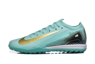 Nike Air Zoom Mercurial Vapor 16 Elite TF Artificial Turf Soccer Shoes - Jade/Gold/Black