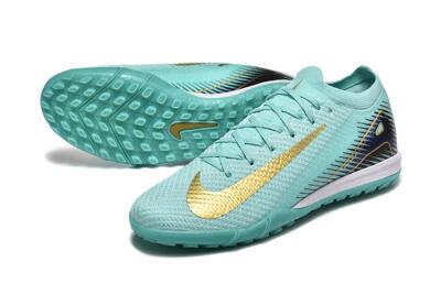 Nike Air Zoom Mercurial Vapor 16 Elite TF Artificial Turf Soccer Shoes - Jade/Gold/Black