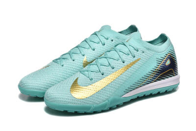 Nike Air Zoom Mercurial Vapor 16 Elite TF Artificial Turf Soccer Shoes - Jade/Gold/Black