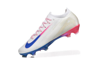 Nike Air Zoom Mercurial Vapor 16 Elite FG Firm Ground Soccer Cleats - White/Blue/Pink