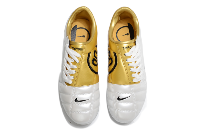 Nike Air Zoom Total 90 III FG Firm Ground Soccer Cleats - White/Black/Gold