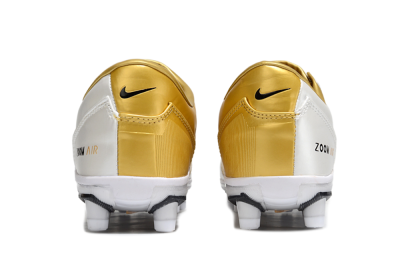 Nike Air Zoom Total 90 III FG Firm Ground Soccer Cleats - White/Black/Gold