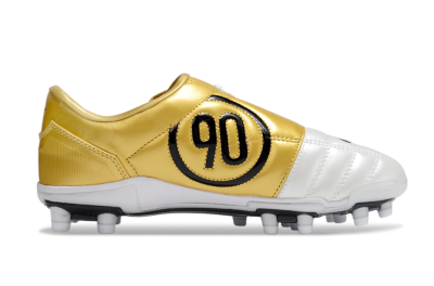 Nike Air Zoom Total 90 III FG Firm Ground Soccer Cleats - White/Black/Gold