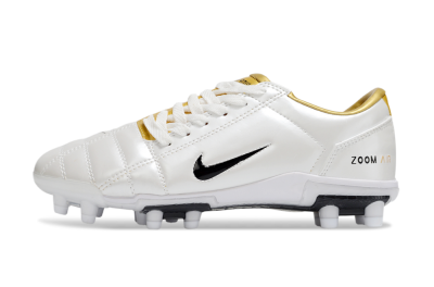 Nike Air Zoom Total 90 III FG Firm Ground Soccer Cleats - White/Black/Gold