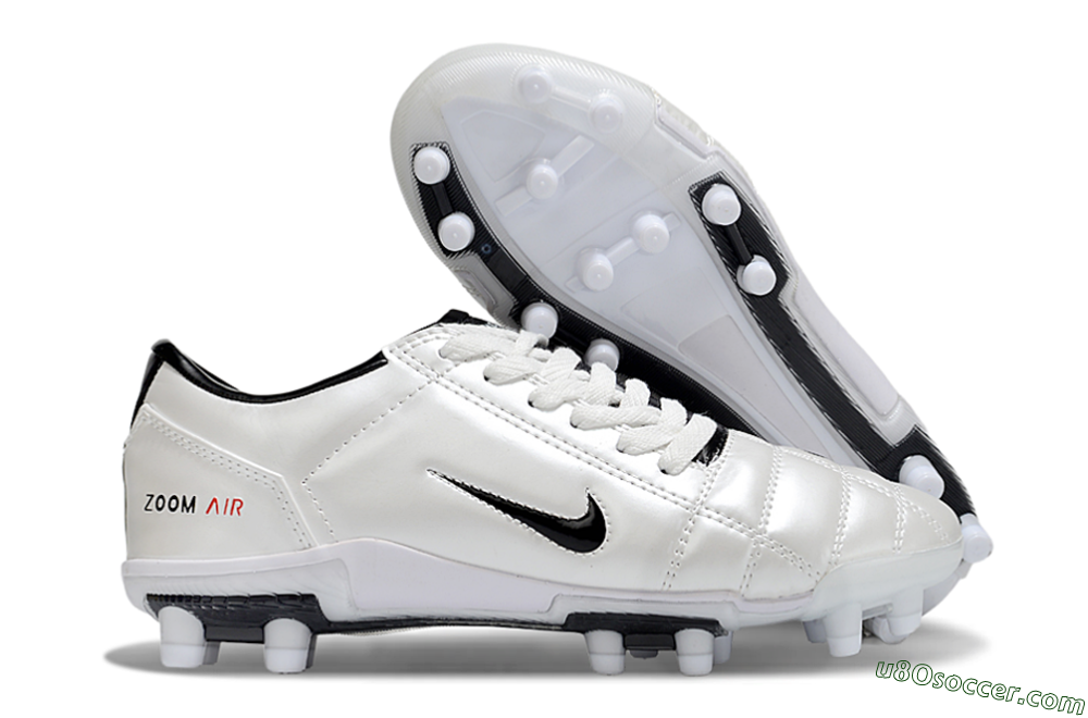 Nike Air Zoom Total 90 III FG Firm Ground Soccer Cleats - Beige/Black/White 1