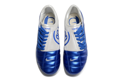 Nike Air Zoom Total 90 III FG Firm Ground Soccer Cleats - Blue/Silver/White