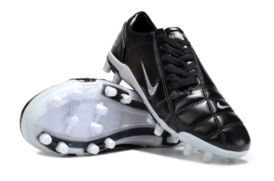 Nike Air Zoom Total 90 III FG Firm Ground Soccer Cleats - Black/Silver/White