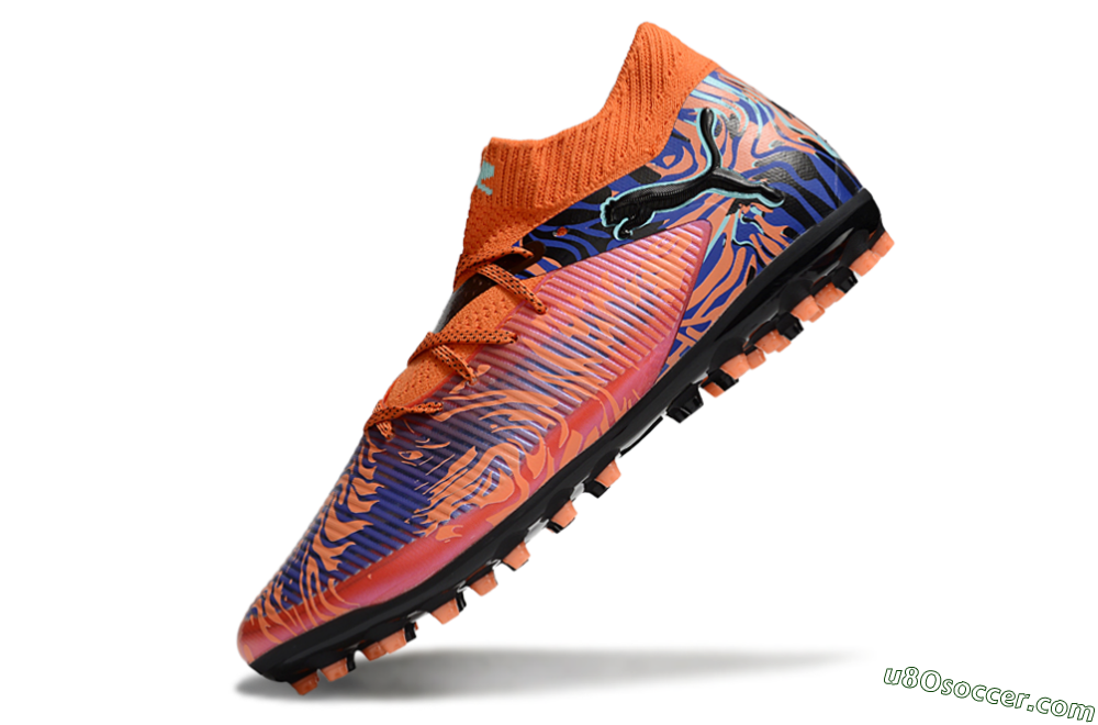 Puma Future 8 Ultimate MG Multi Ground Soccer Cleats - Orange/Pink/Blue 5