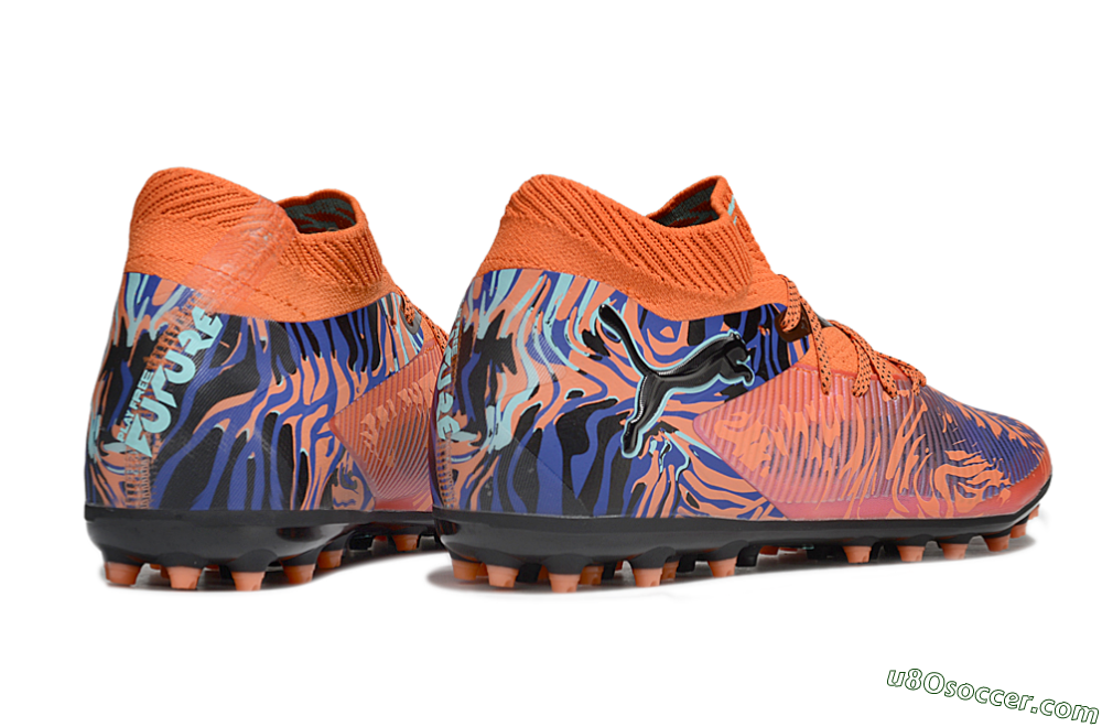 Puma Future 8 Ultimate MG Multi Ground Soccer Cleats - Orange/Pink/Blue 6