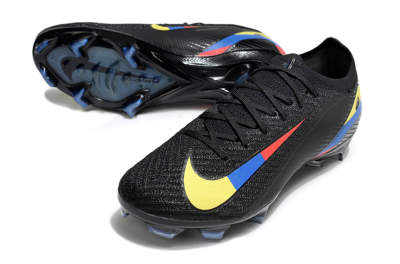 Nike Air Zoom Mercurial Vapor 16 Elite FG Firm Ground Soccer Cleats - Black/Yellow/Blue/Red
