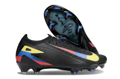 Nike Air Zoom Mercurial Vapor 16 Elite FG Firm Ground Soccer Cleats - Black/Yellow/Blue/Red