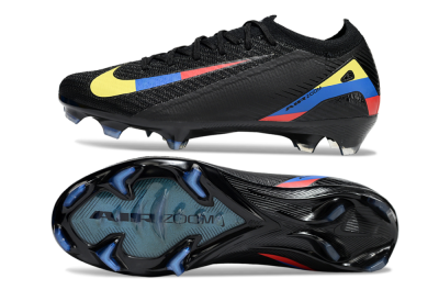 Nike Air Zoom Mercurial Vapor 16 Elite FG Firm Ground Soccer Cleats - Black/Yellow/Blue/Red