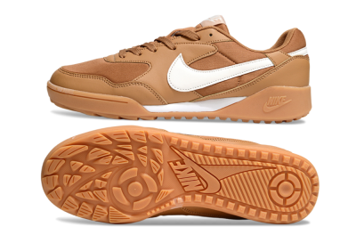 Nike Terra Manta TF Artificial Turf Soccer Shoes - Brown/White