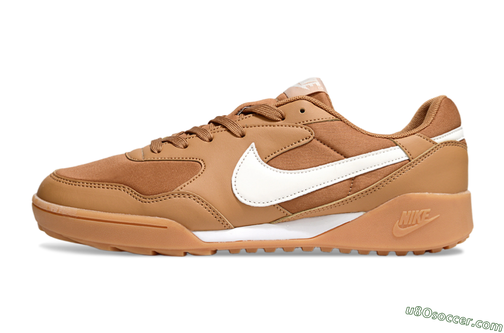 Nike Terra Manta TF Artificial Turf Soccer Shoes - Brown/White 2