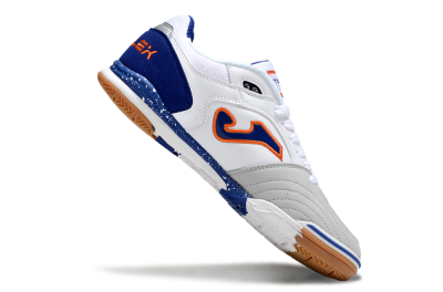 Joma Top Flex IC Indoor & Futsal Soccer Shoes - White/Blue/Red