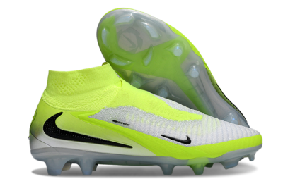 Nike Phantom 6 Elite High FG Firm Ground Soccer Cleats - Yellow/Black/Silver