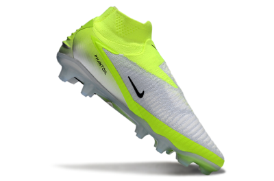 Nike Phantom 6 Elite High FG Firm Ground Soccer Cleats - Yellow/Black/Silver