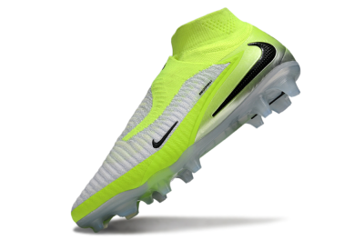 Nike Phantom 6 Elite High FG Firm Ground Soccer Cleats - Yellow/Black/Silver