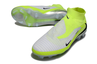 Nike Phantom 6 Elite High FG Firm Ground Soccer Cleats - Yellow/Black/Silver