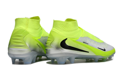 Nike Phantom 6 Elite High FG Firm Ground Soccer Cleats - Yellow/Black/Silver