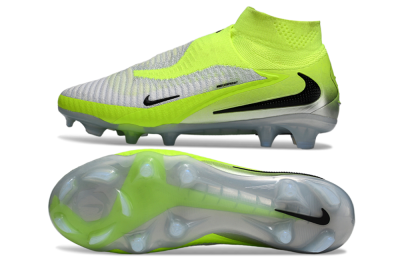 Nike Phantom 6 Elite High FG Firm Ground Soccer Cleats - Yellow/Black/Silver
