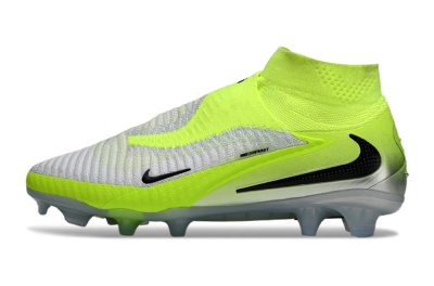 Nike Phantom 6 Elite High FG Firm Ground Soccer Cleats - Yellow/Black/Silver