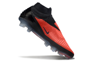 Nike Phantom 6 Elite High FG Firm Ground Soccer Cleats - Red/Black/White