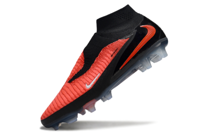 Nike Phantom 6 Elite High FG Firm Ground Soccer Cleats - Red/Black/White