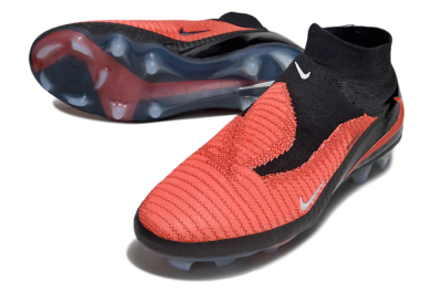 Nike Phantom 6 Elite High FG Firm Ground Soccer Cleats - Red/Black/White